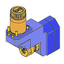 RADIAL CROSS DRILLING MILLING HEAD ER16A ±1mm FOR SUB SPINDLE FOR HANWHA XD20IIV